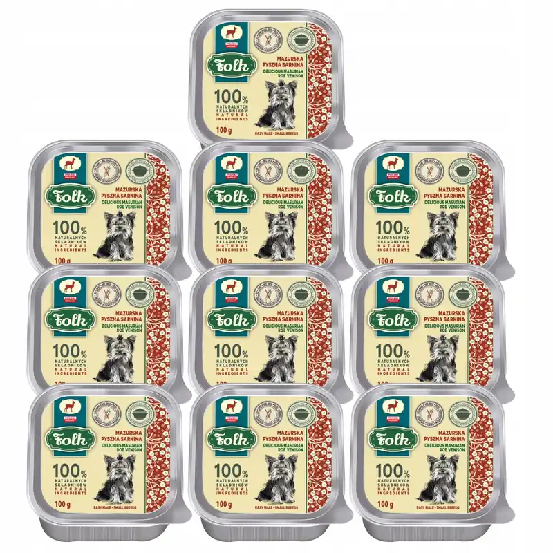 Do wyczerpania zapasów Folk Karma mokra dla psa All Meat Mazurska Sarnina 10 x 100g