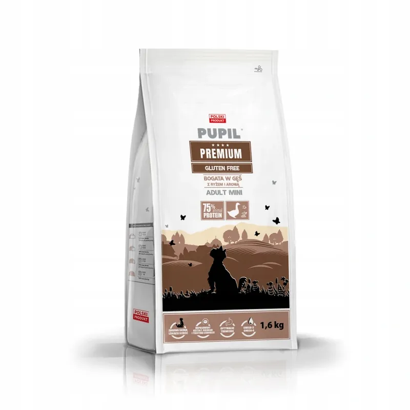 Pupil Premium Gluten Free Mini karma sucha dla psa Gęś ryż 1,6 kg Dodaj do koszyka