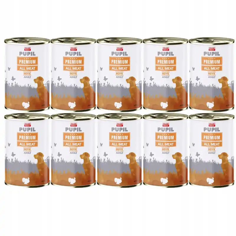 Oferta limitowana Pupil Premium All Meat Karma mokra dla psa Indyk 10 x 400g