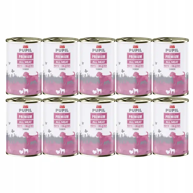 Oferta Pupil Premium Junior All Meat Karma mokra szczeniąt indyk cielę 10 x 400g