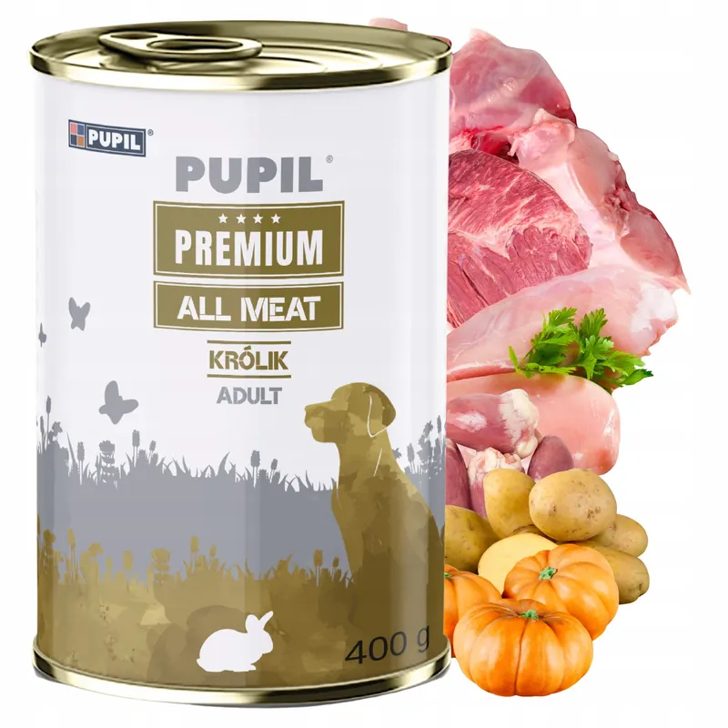 Pupil Premium All Meat Karma mokra dla psa Królik 400g Wysoka jakość
