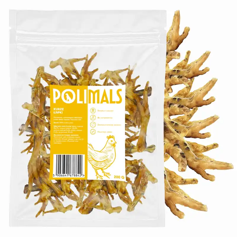Oferta POLIMALS naturalny Przysmak dla psa Kurze Łapki 200g