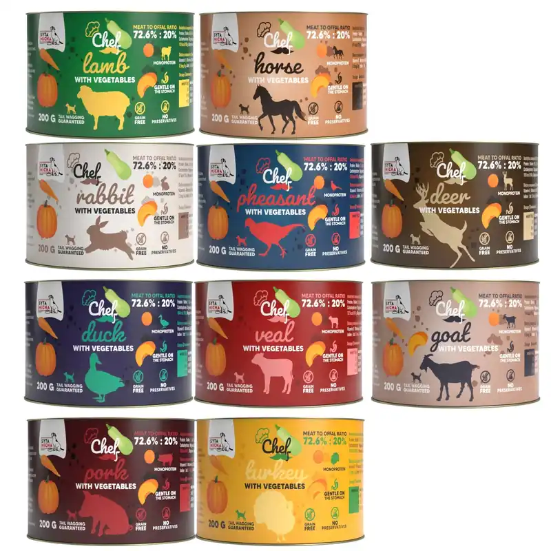 Syta Micha Chef karma mokra dla psa mix smaków 10 x 200g Najlepsza cena