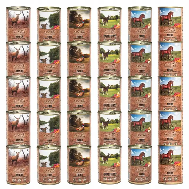 Zniżka Karma mokra dla psa O‘Canis mix smaków 30 x 400g