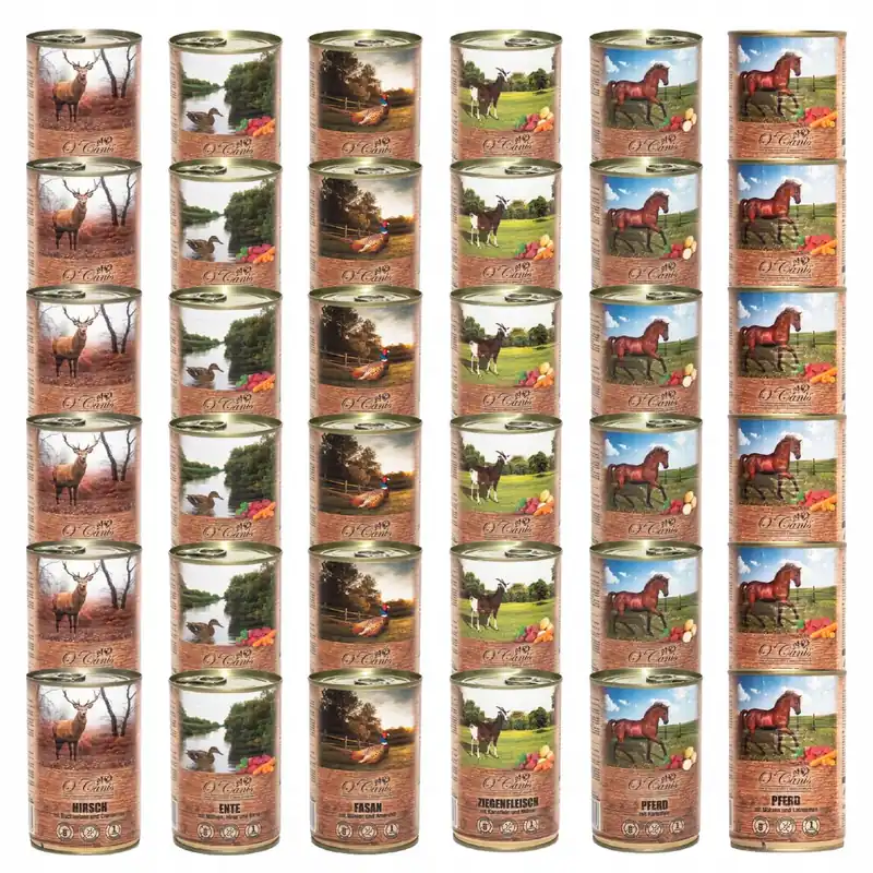 Ostatnia szansa Karma mokra dla psa O‘Canis mix smaków 36 x 400g