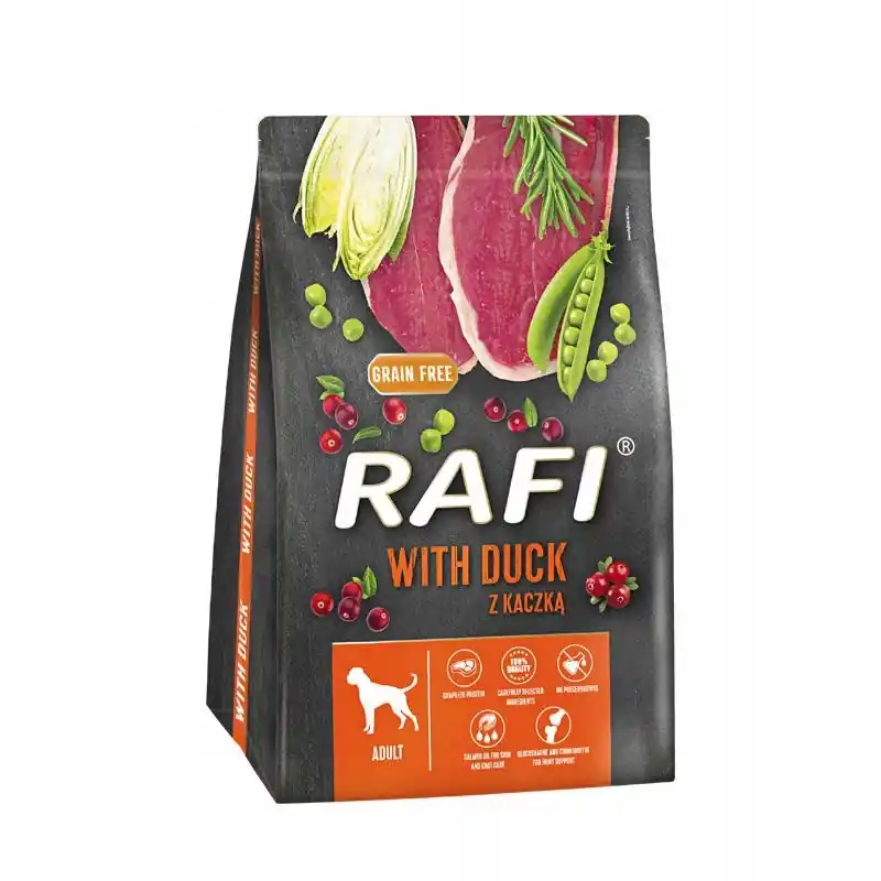 Rafi Dolina Noteci Karma sucha dla psa kaczka 3 kg Łatwy zwrot