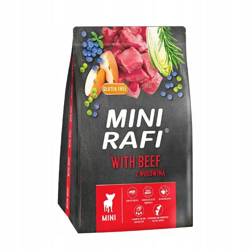 Bestseller Rafi Dolina Noteci Karma sucha dla psa Mini wołowina 3 kg