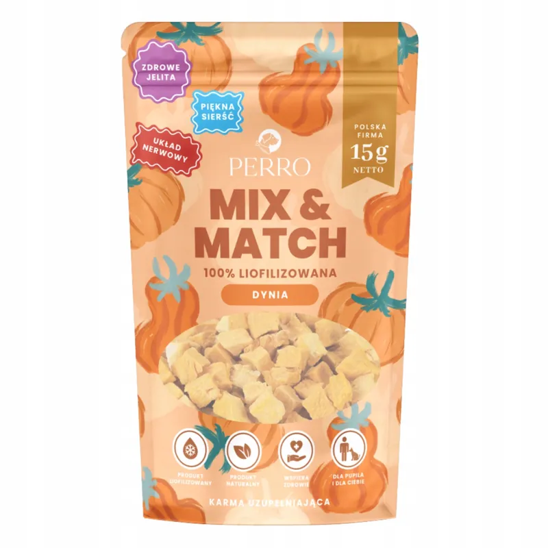 Perro Mix & Match Przysmak dla psa Liofilizowany Dynia 15g smaczki Tani