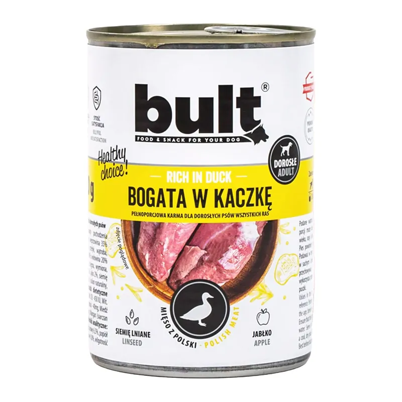 BULT Karma mokra dla psa Kaczka 800g Tylko dziś