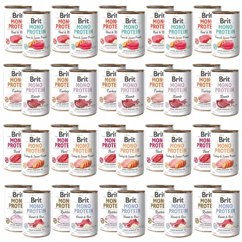 Bestseller Brit Mono Protein 40 x 400g Mix mokra karma dla psa