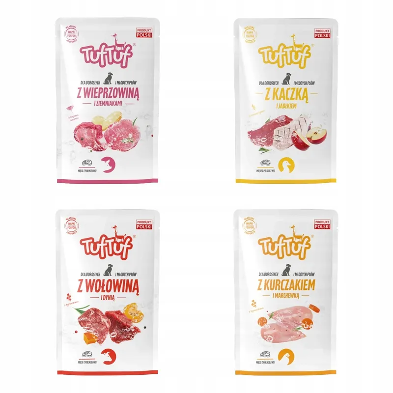Oferta TUF TUF Karma mokra dla psa saszetka MIX Smaków 4 x 100g BULT
