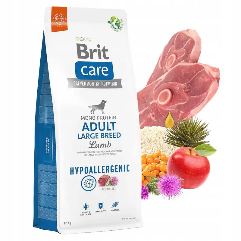 Okazja Brit Care Hypoallergenic 12 kg Lamb Adult L sucha karma dla psa