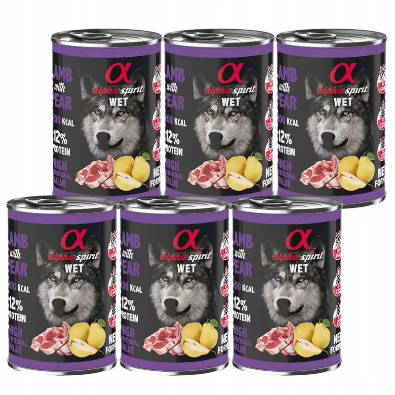 ALPHA SPIRIT Karma mokra dla psa Jagnięcina 6 x 400g Dodaj do koszyka
