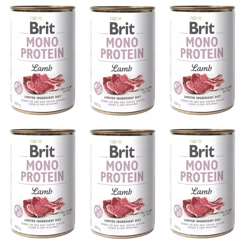 Obniżka ceny Brit Mono Protein 6 x 400g Lamb mokra karma dla psa