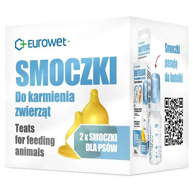 Ostatnia szansa Eurowet – smoczki silikonowe dla szczeniąt – 2 sztuki