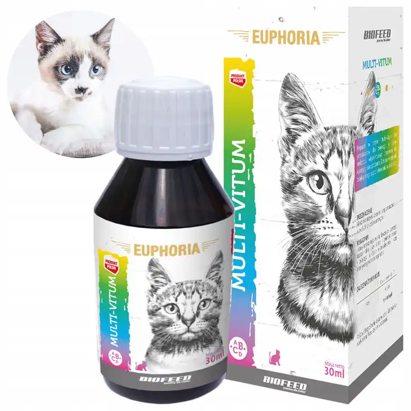 Super okazja BIOFEED Euphoria Multi-Vitum Multiwitamina dla kota 30ml