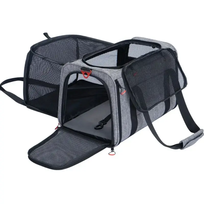 ZOLUX NOMAD L – torba transportowa z rozszerzaną przestrzenią – 48 × 30,5 × 30,5 cm Ostatnie sztuki