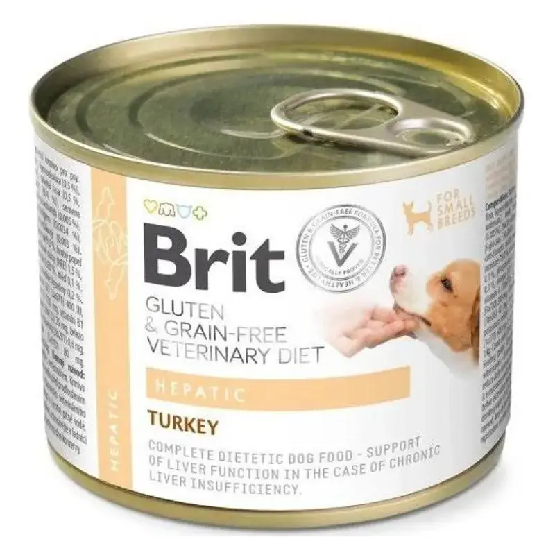 Najlepsza cena BRIT Veterinary Diet Hepatic Turkey&Pea - mokra karma dla psów z problemami z wątrobą - 200g