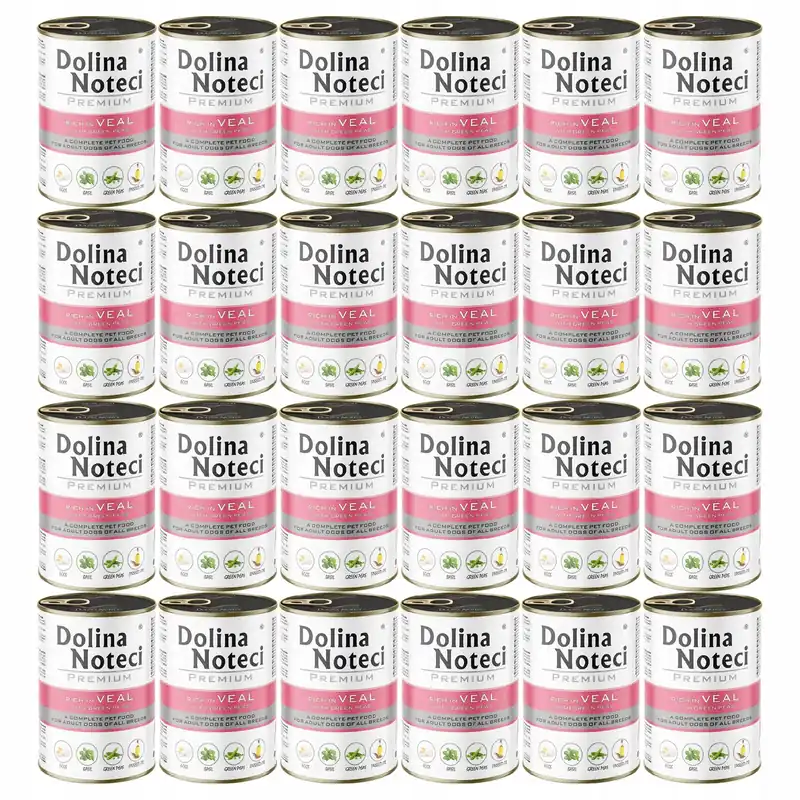 Dolina Noteci Premium 24 x 400g cielęcina mokra karma dla psa Szybka wysyłka