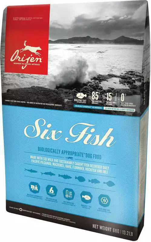ORIJEN Six Fish Dog - sucha karma dla psa, Nowa Formuła Super okazja