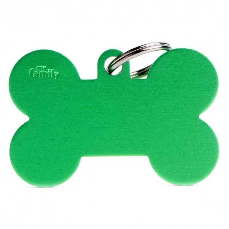 Cena promocyjna MY FAMILY BONE GREEN XL - ALUMINIOWA ADRESÓWKA DLA PSA