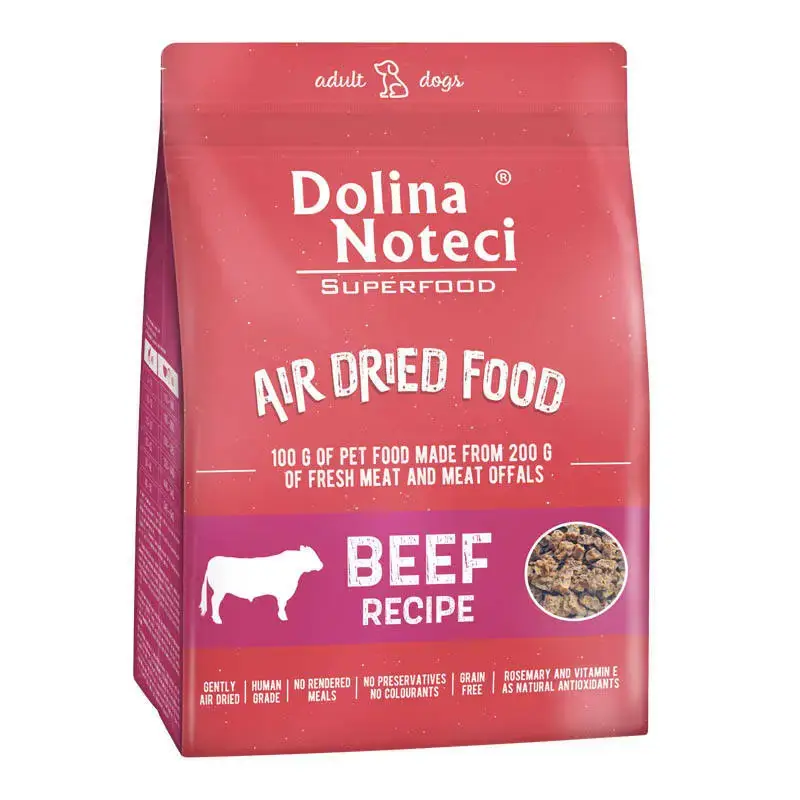 Popularny Dolina Noteci SUPERFOOD Danie z wołowiny- pełnowartościowa karma suszona dla psów, 1kg