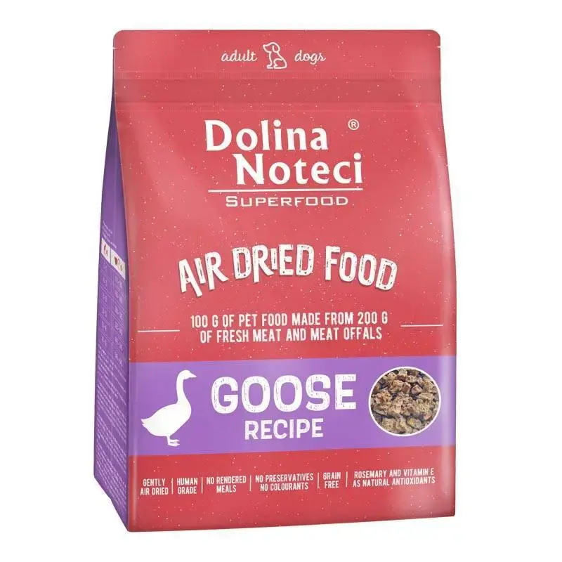 Nowy Dolina Noteci SUPERFOOD Danie z gęsi - pełnowartościowa karma suszona dla psów, 1kg