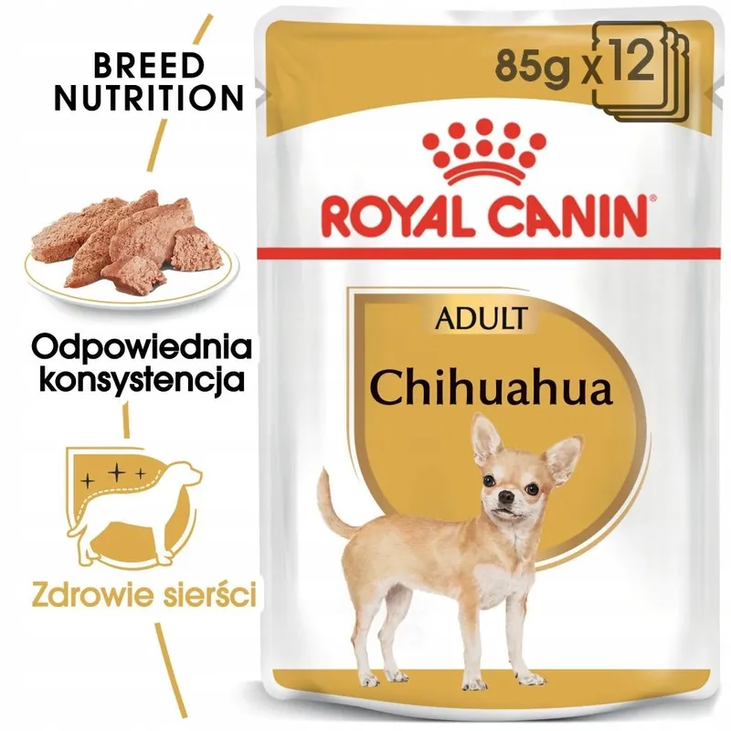 Nie przegap ROYAL CANIN Chihuahua Adult karma mokra pasztet dla psów dorosłych 12 x 85g