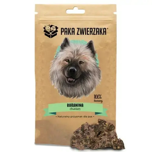PAKA ZWIERZAKA Chunkies 100% Baranina - Naturalny przysmak dla psa, 70g Hit cenowy