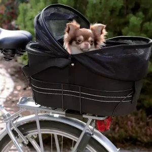 TRIXIE torba, kosz na bagażnik rowerowy, ze składanym zabezpieczającym stelażem, na szerokie bagazniki rowerowe Cena promocyjna