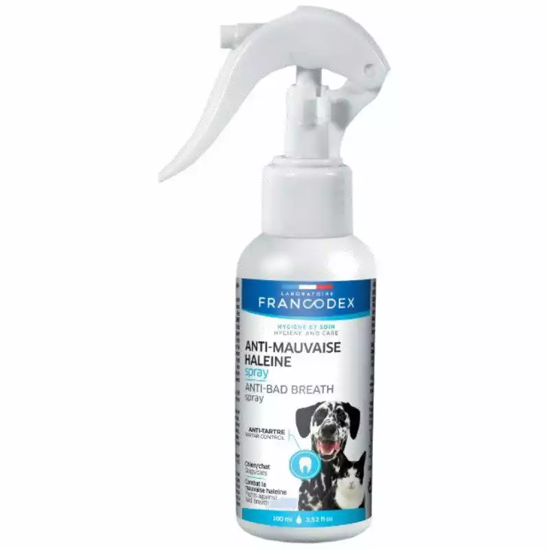 Okazja FRANCODEX Anti Bad Breath - spray odświeżający oddech dla psów i kotów, 100 ml