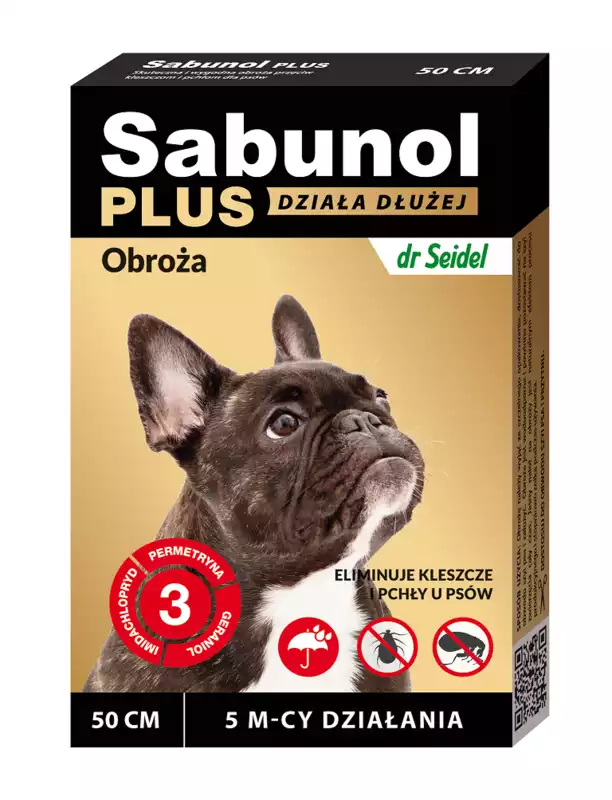 Ekspresowa dostawa SABUNOL PLUS Obroża przeciw kleszczom i pchłom dla psa, 50cm