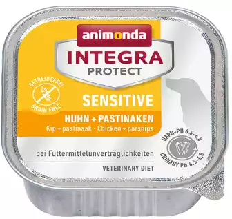 ANIMONDA Integra Protect Sensitive, Kurczak z pasternakiem - karma dla psów z nietolerancją pokarmową 150g Nowy