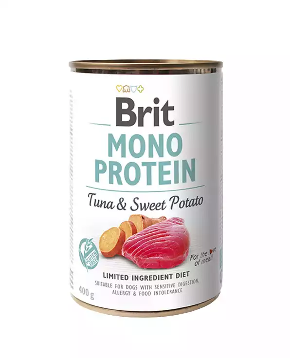 BRIT Monoprotein Tuna & Sweet Potato mokra karma dla psa 400g Taniej