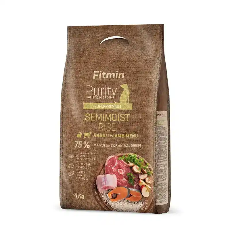 Wyprzedaż FITMIN Purity Rice Semimoist Rabbit&Lamb karma półwilgotna dla psa