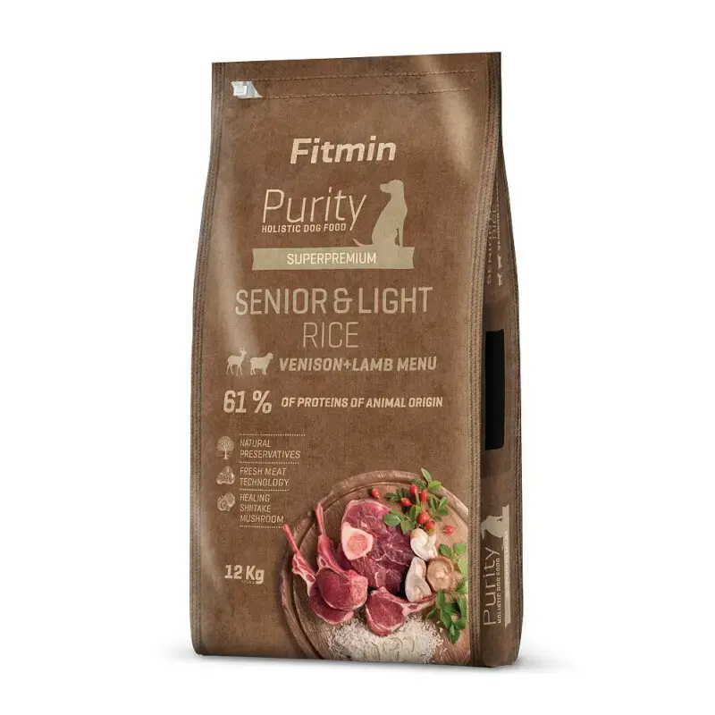 FITMIN Purity Rice Senior&Light Venison&Lamb karma psów Sprawdź teraz