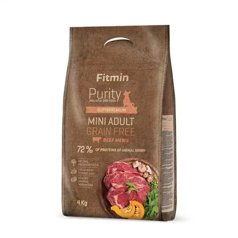 Sprawdź teraz FITMIN Purity Grain Free Adult Mini Beef karma dla dorosłego psa