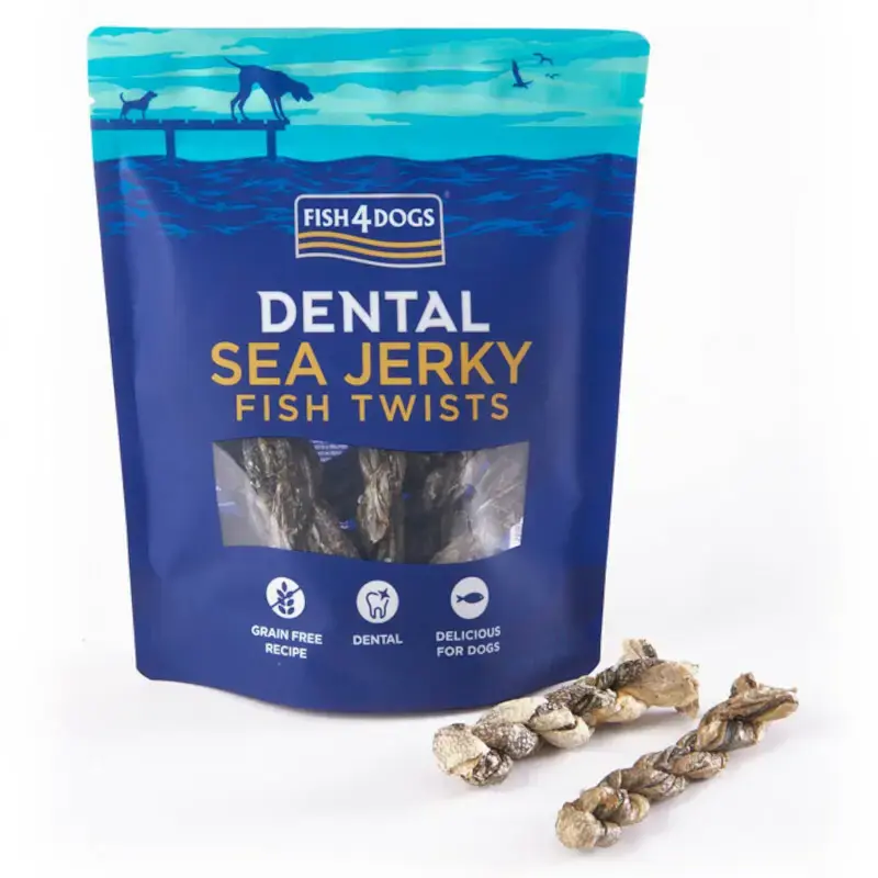 Tylko dziś FISH4DOGS Sea Jerky Fish Twists przysmak dentystyczny dla psa