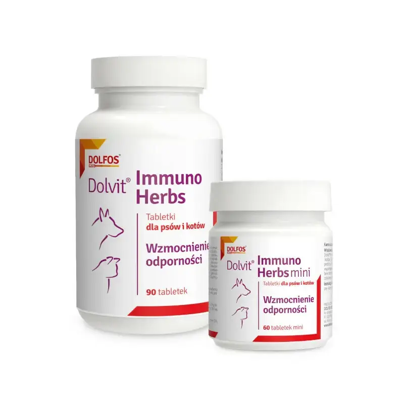 Oferta limitowana Dolvit Immuno Herbs - preparat zwiększający odporność psów i kotów
