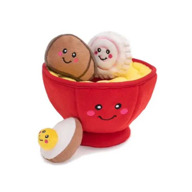 Ograniczona ilość ZIPPYPAWS Pluszowa Norka Ramen - zabawka dla psa