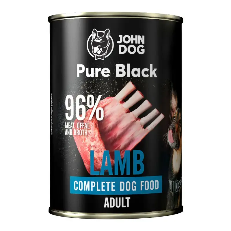 JOHN DOG Pure Black Lamb - Karma mokra dla psa z jagnięciną Taniej