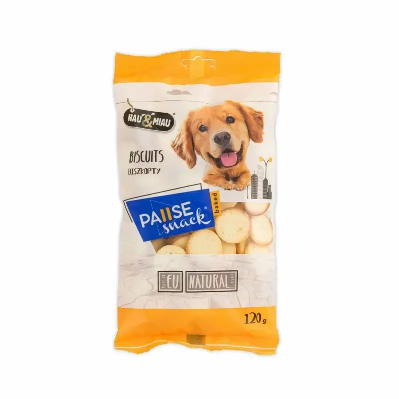 Dodaj do koszyka HAU&MIAU Pausesnack Baked - Biszkopty dla psa, 120g
