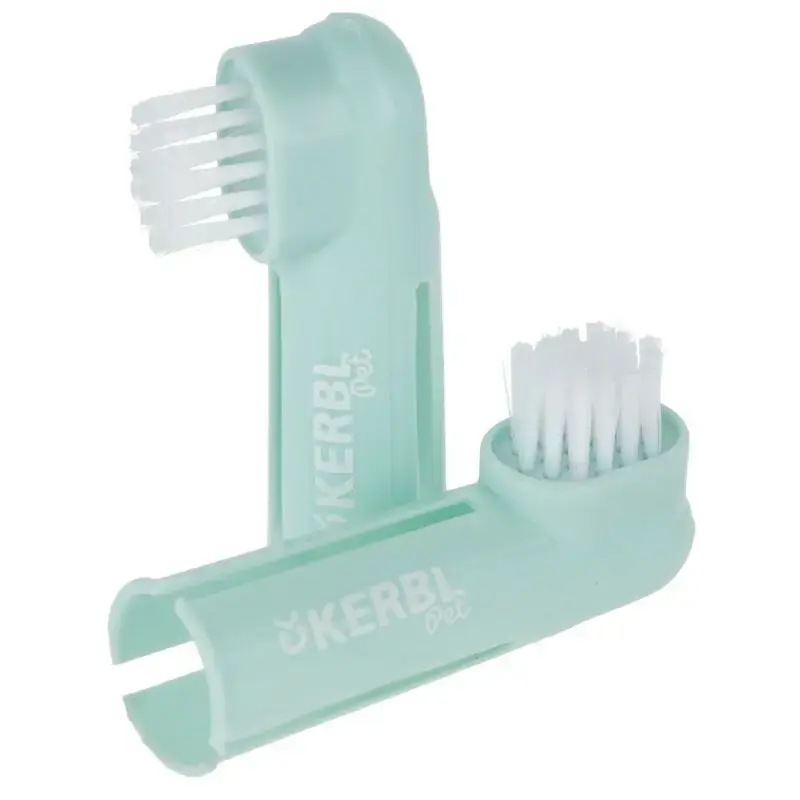 Nowość Kerbl - Szczoteczki do zębów nakładane na palec 6cm, 2szt