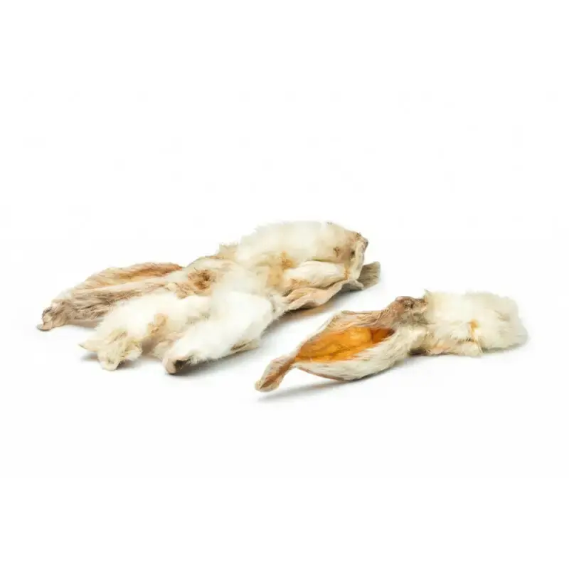 Bestseller PETMEX – Ucho Królika Z Futrem Gryzak Naturalny
