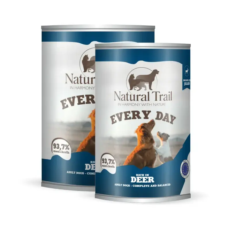 Darmowy zwrot Natural Trail Every Day Deer - Mokra karma dla psa z jeleniem