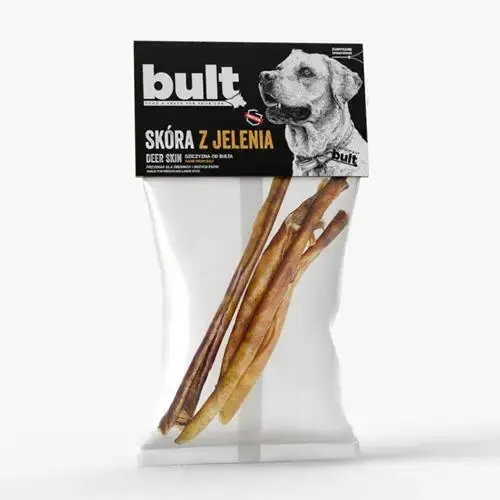 Tani BULT Skóra z jelenia - Naturalny przysmak dla psa, 100g