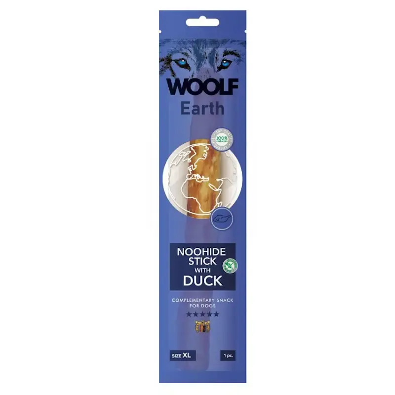 BRIT WOOLF EARTH NOOHIDE STICK WITH DUCK, 85G Cena promocyjna