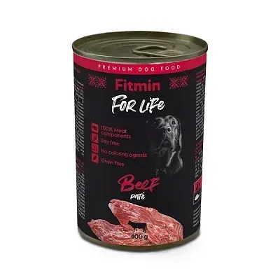 FITMIN FOR LIFE Dog Monoprotein Beef - mokra karma dla psa Super okazja