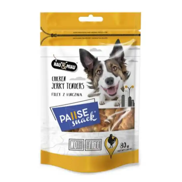 Sprawdź teraz HAU&MIAU Pause snack przysmak dla psa, filet z kaczki 80g