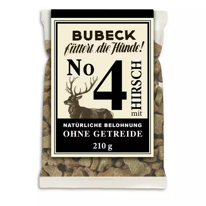 BUBECK CIASTECZKA DLA PSA Z JELENIEM NO 4, 210g Tani